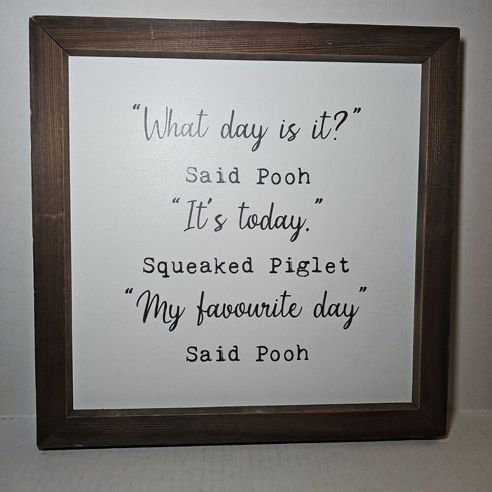 My Favorite Day Winnie The Pooh Wall Art